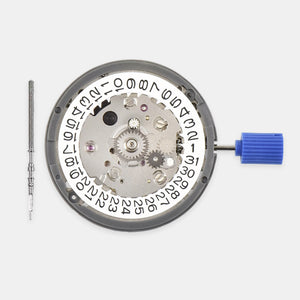 MI NH34 GMT automatic watch movement with date wheel and stem
